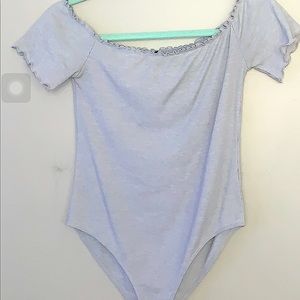 Gray bodysuit from Forever 21!